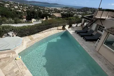 Image de Superbe Villa Vue Mer Piscine PRIVÉE CHAUFFÉE A DÉBORDEMENT Vue Mer Jacuzzi