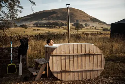 Image de Supérieure-Tente-Vue sur Montagne-Couples-Only-Salle de bain privée séparée