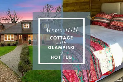 Image de Mews Hill, 5 bedroom New Forest Holiday Cottage with Glamping Hut