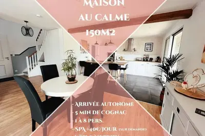 Image de ☀︎ Maison au calme - 5min de Cognac - 1/8 pers ☀︎