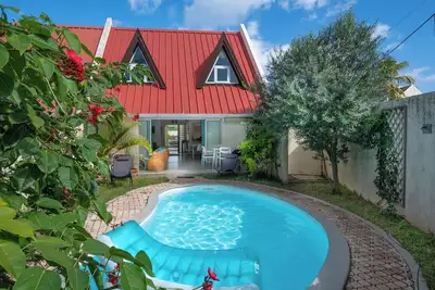 Image de Villa 3 Soleils-Pereybere-nord de l île-3 ch piscine privative 200m de la plage