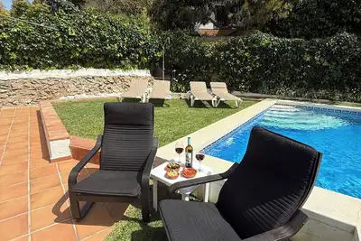 Private Villa Nerja 6m pool, gardens & Parking.