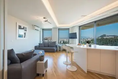 Image de The Bird Athens ・Elegant 2br2b Acropolis Sky Flat | Work & Stay