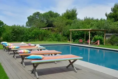 Image de Beach Front Bibbona, élégante villa de 600 m² avec piscine entourée d’un magnifique jardin. . .