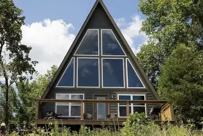 Image de Bear Cave Modern A-frame Petit Jean Mountain