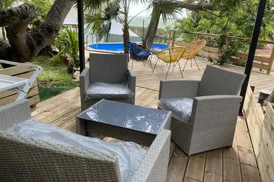 Image de La «Villa Mon RÊVE» with its swimming pool, garden and parking