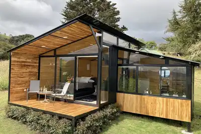 Image de Cabin with private Jacuzzi in La Calera-Cundinamarca. Caneiros Cabin