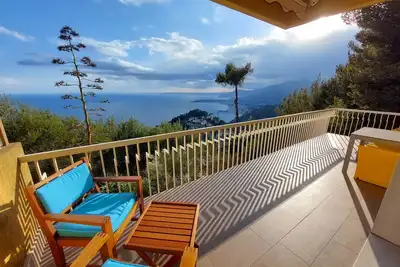 Image de Appartement 2 chambres, grande terrasse avec vue sur la Côte d'Azur
