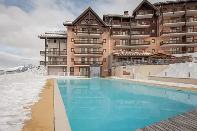 Image de Appartement de vacances 'Aux Pieds des Pistes' avec vue sur montagne