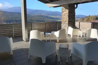 Image de BayVista, the Bavarian Forest Lodge: 2-room apartment balcony/mountain view