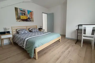 Image de gîte urbain ✰ 186m² ✰ centre ✰ 3 T2 + 1 T3 (tous sdb\/salon\/cuisine) + terrasse