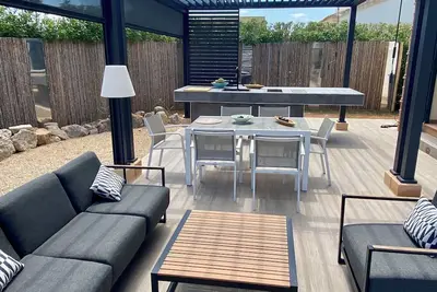 Image de Modern vacation home on 1200 sqm plot with heated private pool at Es Trenc