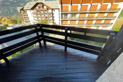 Image de 100m du centre station, 2ème étage, balcon, télévision, 20m², Sauze - Super Sauze