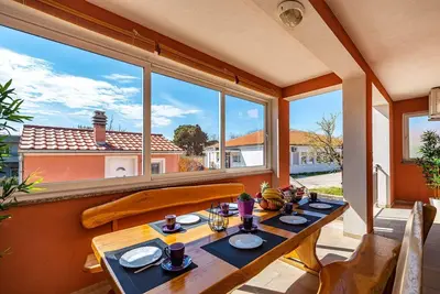 Image de Appartement de vacances Posedarje pour 1 - 8 personnes avec 4 chambres Ă coucher - Maison mitoyenne