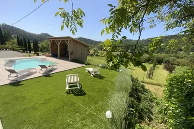 Image de Gîte restauré avec piscine partagée, climatisation, vallée de la Dordogne
