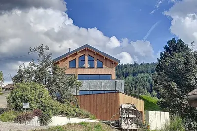 Image de Chalet neuf vues splendides lac montagne -Piscine Spa / Sauna - classé 5 étoiles