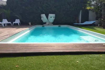 Image de Maison Montpellier avec piscine. Capacité 6 pers - 20 min de la plage