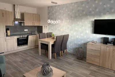Vacation apartment for up to 4 people near the beach
