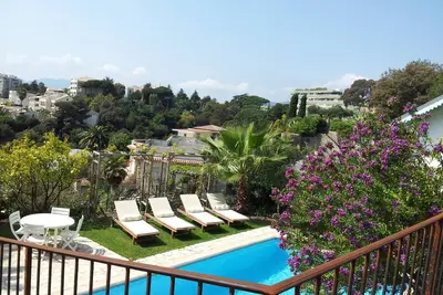 Image de Villa Oasis vue mer avec 4 chambres piscine jardin