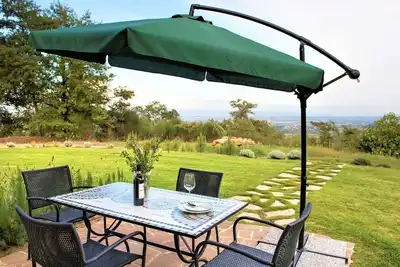 Image de Joli appartement avec piscine, climatisation, Wifi, Tv, patio, animaux admis, vue panoramique