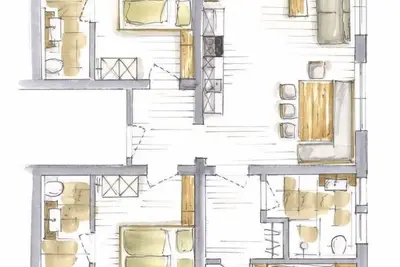 Apartment C /4 room/3x shower, Wc - Dachstein view