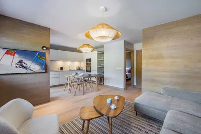 Image de Appartement neuf à Megève, accès wellness et piscine