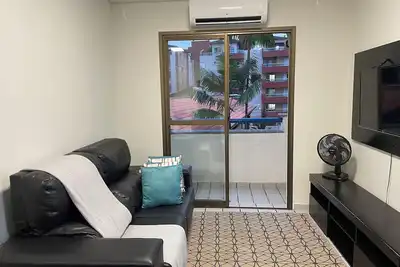 Image de Ape 27 50m Praia Grande Ubatuba 2 Wed 2 bath Air Conditioning in the living room