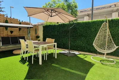 Image de Beautiful apartment with garden and pool 2 minutes from the beach