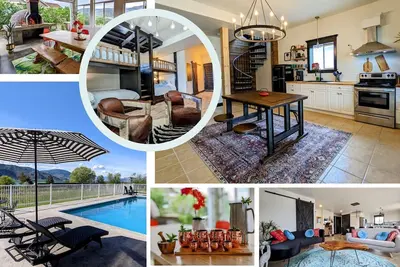 Image de Osoyoos Lakeview Villa: Pool, Game Room, Pizza Oven, Huge Yard Sunroom! (5bd. . .