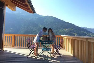 Image de Magnifique chalet d'architecte, vue imprenable sur le Mont Blanc