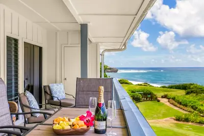 Image de Poipu Sands 437: Updated Spacious 2br Ocean View Condo, A/C, pool, tennis, beach