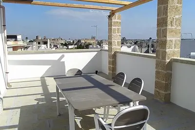 Image de Sea view terrace, 2 bathrooms, 3 bedrooms, living room WiFi Linkem, parking, 2 km mar