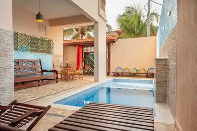 Image de Suite 1 with air conditioning, swimming pool and close to the sea.