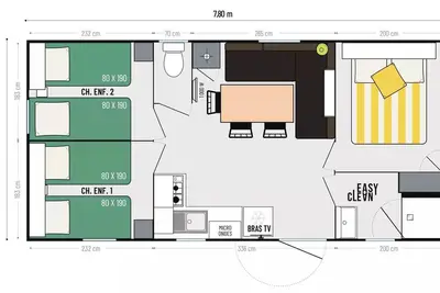 Image de Mobil-home Premium exception - 3 chambres 6 personnes