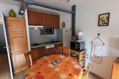 Image de À 100m des pistes de ski, 2ème étage, vue pistes de ski, balcon, télévision, casier à ski, 32m²