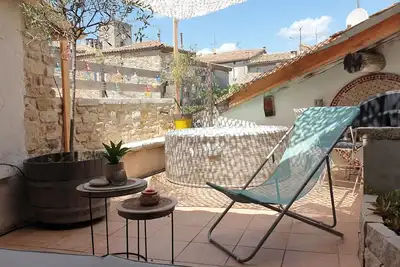Image de Maison de charme, Jacuzzi et terrasse sur les toits