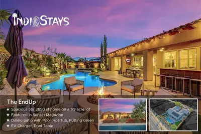 EndUp - Montage deluxe game room. Walk to Coachella. free pool heat.