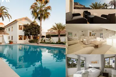 Image de Maison familiale avec piscine, terrasse & vue panoramique près la mer, Marbella