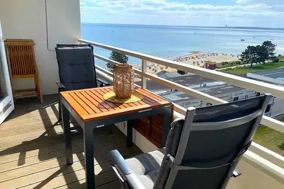 Image de 290 - Sea breeze, modern, lateral Baltic Sea view, on the beach