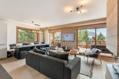 Image de Appartement spacieux avec accès bien-être, proche des pistes et du centre de Megève