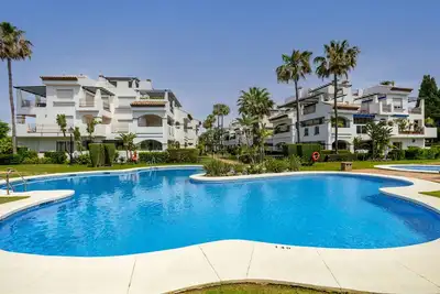 Beachfront penthouse apartment overlooking the Mediterranean sea!
