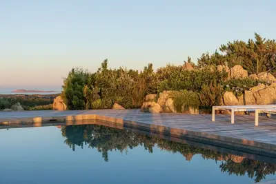 Villa with pool and panoramic view in Porto Cervo