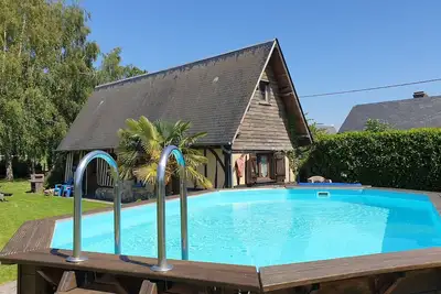 Image de Gite 2 à 3 personnes proche de Honfleur avec piscine