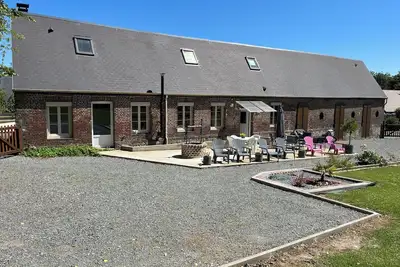 Image de Longère en brique normande à proximité de la mer