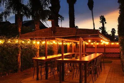 Festival Luxe in Indio–Custom Bar & Desert Skies