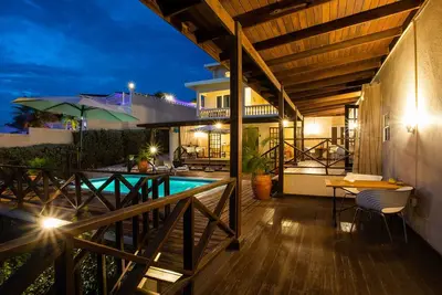 Apartment in the luxurious gated compound Jan Sofat near Jan Thiel Beach