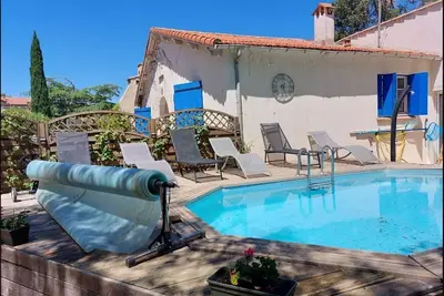 Image de Villa spacieuse, climatisée, avec piscine privée et plage à – de 10 min à pied