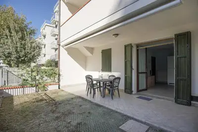Image de House on the sea with patio with barbecue and private garden and parking space