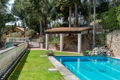 Image de Masía Oasis de Paz Pool, Tennis 40 km from Bcn