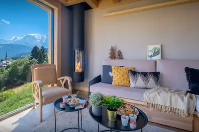 Image de Chalet Fanfoua - séjour familial au ski 9p, vue Mont Blanc - Ovo Network